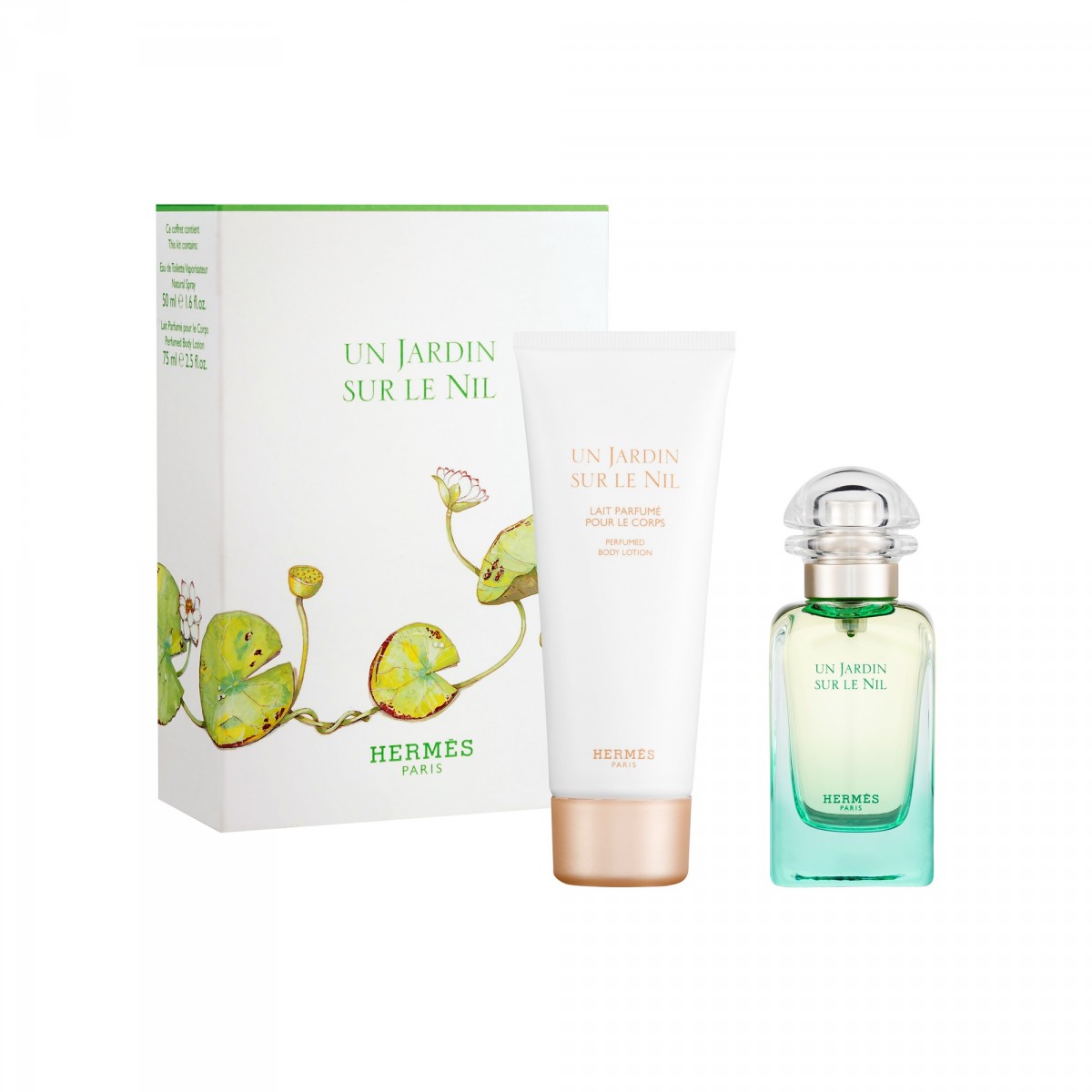 lungebetændelse angst Havn Set Jardin sur le Nil Eau de Toilette 50 ML + Body Lotion - Aelia Duty Free