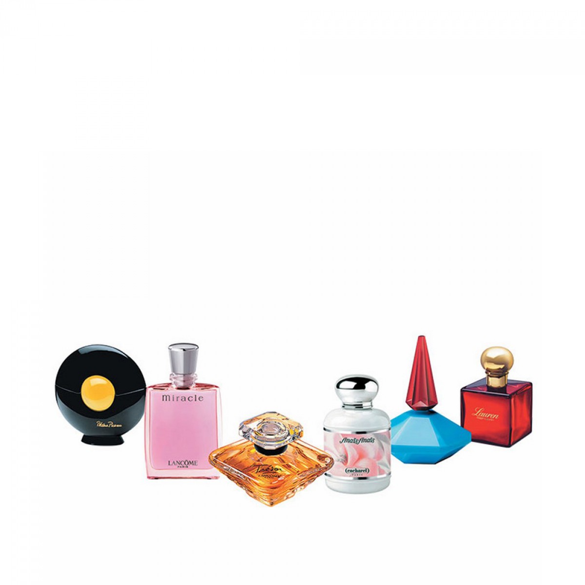 Collection Of Six Miniature Perfumes Aelia Duty Free
